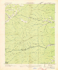 Burningtown Bald North Carolina Historical topographic map, 1:24000 scale, 7.5 X 7.5 Minute, Year 1935