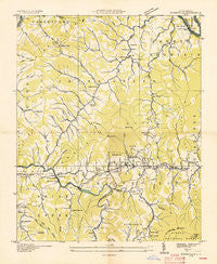 Burnsville North Carolina Historical topographic map, 1:24000 scale, 7.5 X 7.5 Minute, Year 1935