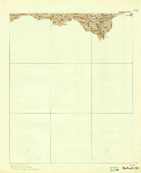 Bushnell North Carolina Historical topographic map, 1:62500 scale, 15 X 15 Minute, Year 1933