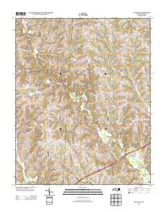 Calahaln North Carolina Historical topographic map, 1:24000 scale, 7.5 X 7.5 Minute, Year 2013