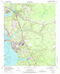 Camp Lejeune North Carolina Historical topographic map, 1:24000 scale, 7.5 X 7.5 Minute, Year 1952