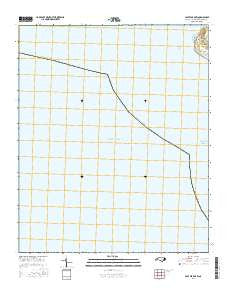 Cape Fear OE W North Carolina Current topographic map, 1:24000 scale, 7.5 X 7.5 Minute, Year 2016
