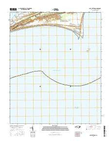 Cape Hatteras North Carolina Current topographic map, 1:24000 scale, 7.5 X 7.5 Minute, Year 2016