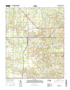 Chadbourn North Carolina Current topographic map, 1:24000 scale, 7.5 X 7.5 Minute, Year 2016