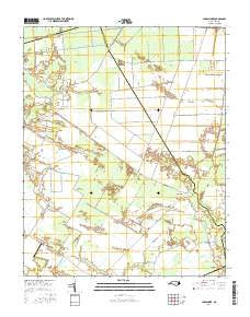 Chapanoke North Carolina Current topographic map, 1:24000 scale, 7.5 X 7.5 Minute, Year 2016