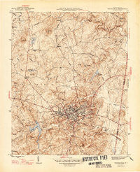 Chapel Hill North Carolina Historical topographic map, 1:31680 scale, 7.5 X 7.5 Minute, Year 1947