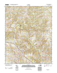 Clayton North Carolina Historical topographic map, 1:24000 scale, 7.5 X 7.5 Minute, Year 2013