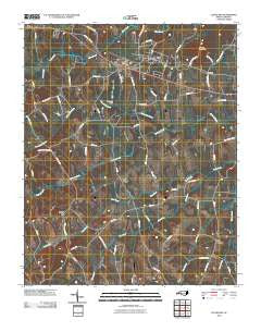 Cleveland North Carolina Historical topographic map, 1:24000 scale, 7.5 X 7.5 Minute, Year 2010