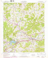 Clyde North Carolina Historical topographic map, 1:24000 scale, 7.5 X 7.5 Minute, Year 1967