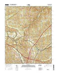 Colon North Carolina Current topographic map, 1:24000 scale, 7.5 X 7.5 Minute, Year 2016