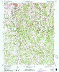 Concord SE North Carolina Historical topographic map, 1:24000 scale, 7.5 X 7.5 Minute, Year 1969