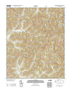 Craggy Pinnacle North Carolina Historical topographic map, 1:24000 scale, 7.5 X 7.5 Minute, Year 2013