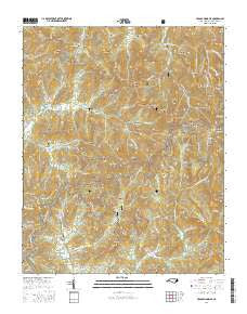 Craggy Pinnacle North Carolina Current topographic map, 1:24000 scale, 7.5 X 7.5 Minute, Year 2016