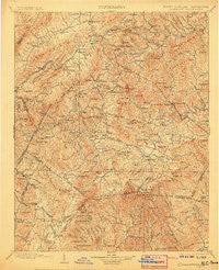 Cranberry North Carolina Historical topographic map, 1:125000 scale, 30 X 30 Minute, Year 1902