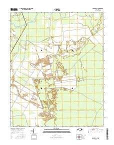 Creswell SE North Carolina Current topographic map, 1:24000 scale, 7.5 X 7.5 Minute, Year 2016