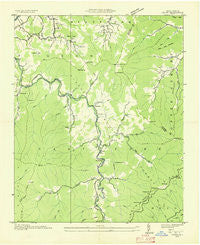 Cruso North Carolina Historical topographic map, 1:24000 scale, 7.5 X 7.5 Minute, Year 1935