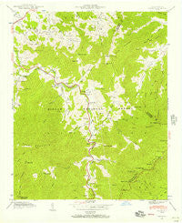 Cruso North Carolina Historical topographic map, 1:24000 scale, 7.5 X 7.5 Minute, Year 1941
