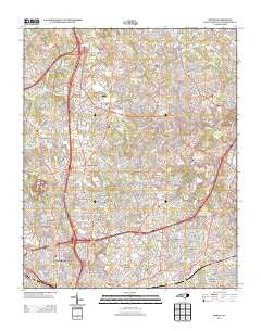 Derita North Carolina Historical topographic map, 1:24000 scale, 7.5 X 7.5 Minute, Year 2013