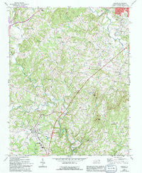 Dobson North Carolina Historical topographic map, 1:24000 scale, 7.5 X 7.5 Minute, Year 1971
