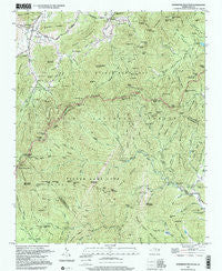 Dunsmore Mountain North Carolina Historical topographic map, 1:24000 scale, 7.5 X 7.5 Minute, Year 1997