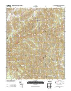 Dunsmore Mountain North Carolina Historical topographic map, 1:24000 scale, 7.5 X 7.5 Minute, Year 2013