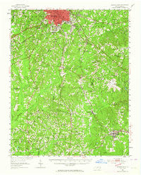 Durham South North Carolina Historical topographic map, 1:62500 scale, 15 X 15 Minute, Year 1951