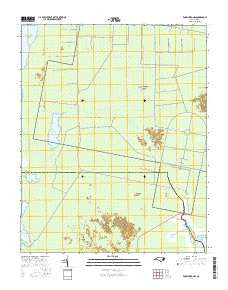Engelhard NW North Carolina Current topographic map, 1:24000 scale, 7.5 X 7.5 Minute, Year 2016