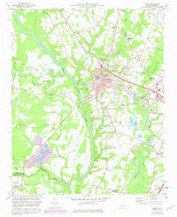 Erwin North Carolina Historical topographic map, 1:24000 scale, 7.5 X 7.5 Minute, Year 1973