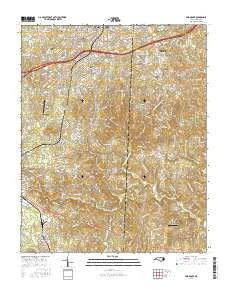 Fair Grove North Carolina Current topographic map, 1:24000 scale, 7.5 X 7.5 Minute, Year 2016