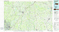 Fayetteville North Carolina Historical topographic map, 1:100000 scale, 30 X 60 Minute, Year 1986