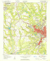 Fayetteville North Carolina Historical topographic map, 1:24000 scale, 7.5 X 7.5 Minute, Year 1950