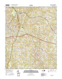 Forest City North Carolina Current topographic map, 1:24000 scale, 7.5 X 7.5 Minute, Year 2016