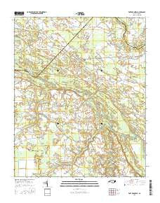 Fort Barnwell North Carolina Current topographic map, 1:24000 scale, 7.5 X 7.5 Minute, Year 2016