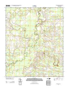 Freeland North Carolina Historical topographic map, 1:24000 scale, 7.5 X 7.5 Minute, Year 2013