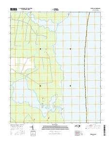 Frying Pan North Carolina Current topographic map, 1:24000 scale, 7.5 X 7.5 Minute, Year 2016