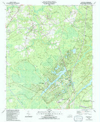 Funston North Carolina Historical topographic map, 1:24000 scale, 7.5 X 7.5 Minute, Year 1990