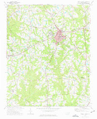 Fuquay-Varina North Carolina Historical topographic map, 1:24000 scale, 7.5 X 7.5 Minute, Year 1974