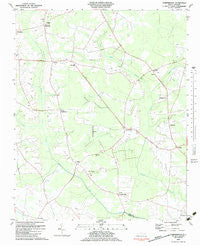 Gardnerville North Carolina Historical topographic map, 1:24000 scale, 7.5 X 7.5 Minute, Year 1983