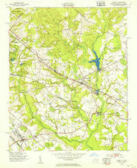 Gibson North Carolina Historical topographic map, 1:24000 scale, 7.5 X 7.5 Minute, Year 1949
