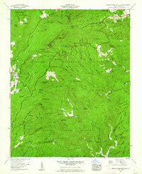 Grandfather Mountain North Carolina Historical topographic map, 1:24000 scale, 7.5 X 7.5 Minute, Year 1960
