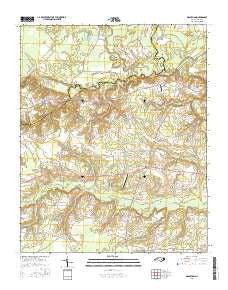 Grantham North Carolina Current topographic map, 1:24000 scale, 7.5 X 7.5 Minute, Year 2016