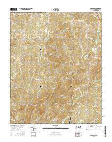 Grays Chapel North Carolina Current topographic map, 1:24000 scale, 7.5 X 7.5 Minute, Year 2016