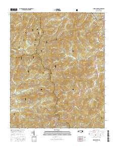Greens Creek North Carolina Current topographic map, 1:24000 scale, 7.5 X 7.5 Minute, Year 2016