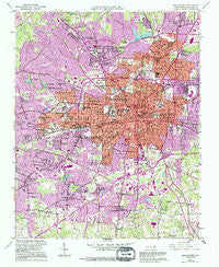 Greensboro North Carolina Historical topographic map, 1:24000 scale, 7.5 X 7.5 Minute, Year 1951