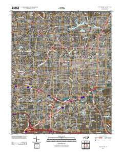 Greensboro North Carolina Historical topographic map, 1:24000 scale, 7.5 X 7.5 Minute, Year 2010