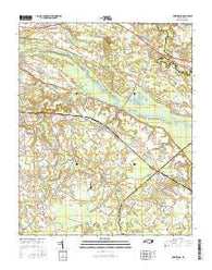Grimesland North Carolina Current topographic map, 1:24000 scale, 7.5 X 7.5 Minute, Year 2016