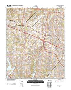 Guilford North Carolina Historical topographic map, 1:24000 scale, 7.5 X 7.5 Minute, Year 2013