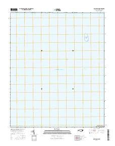 Gull Island North Carolina Current topographic map, 1:24000 scale, 7.5 X 7.5 Minute, Year 2016
