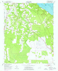 Hackney North Carolina Historical topographic map, 1:24000 scale, 7.5 X 7.5 Minute, Year 1951