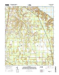 Hackney North Carolina Current topographic map, 1:24000 scale, 7.5 X 7.5 Minute, Year 2016